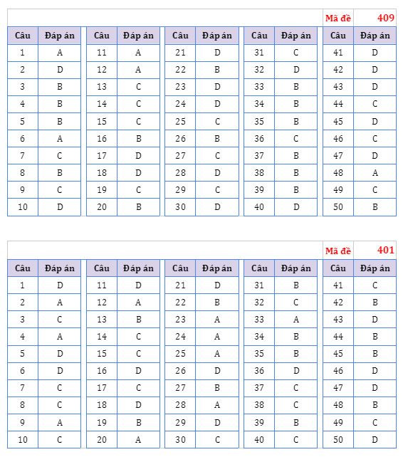 Gợi ý đáp án đề thi môn Ngoại ngữ Kỳ thi Tốt nghiệp THPT ảnh 2