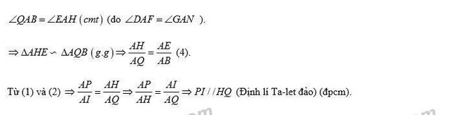 Hướng dẫn giải đề thi môn Toán tuyển sinh vào lớp 10 tại Hà Nội ảnh 10