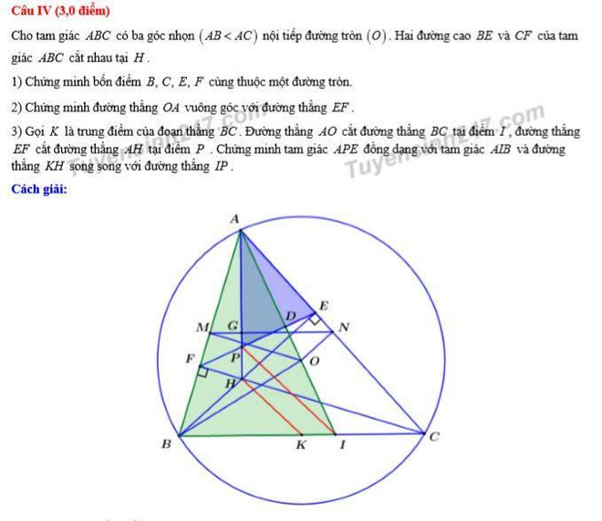 Hướng dẫn giải đề thi môn Toán tuyển sinh vào lớp 10 tại Hà Nội ảnh 6
