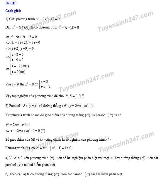 Hướng dẫn giải đề thi môn Toán tuyển sinh vào lớp 10 tại Hà Nội ảnh 4