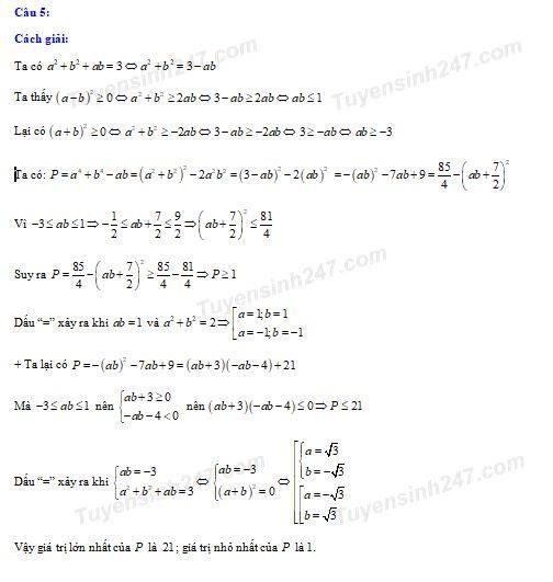 Hướng dẫn giải đề thi môn Toán tuyển sinh vào lớp 10 tại Hà Nội ảnh 11