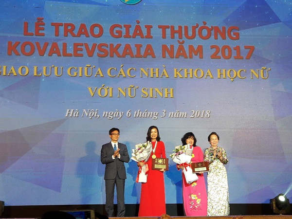 Trao giải thưởng Kovalevskaia năm 2017 cho 2 nhà khoa học nữ ảnh 1