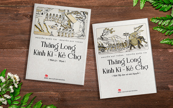 Bộ sách “Thăng Long Kinh Kì-Kẻ Chợ” của tác giả Nguyễn Huy Thắng-Nguyễn Quốc Tín. (Ảnh: Kim Đồng) Giải thưởng Bùi Xuân Phái: Văn hóa là động lực để phát triển Thủ đô ảnh 1