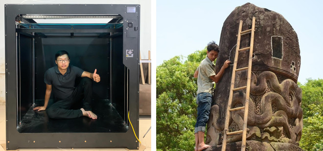 Nhóm nghiên cứu 8x dùng công nghệ 3D phục dựng tháp cổ chùa Dạm ảnh 1