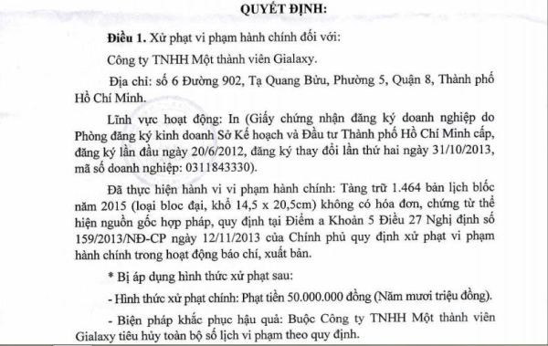 Xử phạt đơn vị liên kết phát hành sách Luật in hình Công Lý ảnh 2