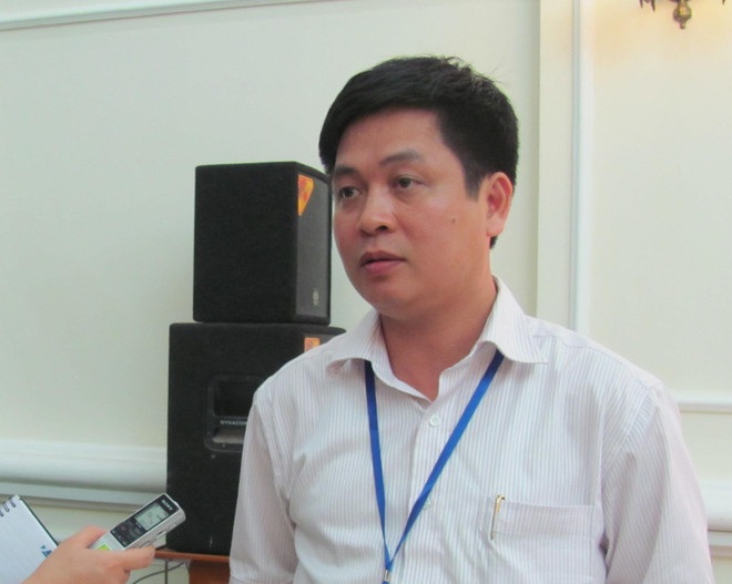 Ông Nguyễn Xuân Thành trả lời phỏng vấn báo chí. (Ảnh: PV/Vietnam+) Nghiên cứu bỏ chế độ cộng điểm với cuộc thi Khoa học kỹ thuật ảnh 1