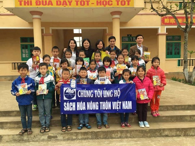 Chương trình "Sách hóa nông thôn Việt Nam" do ông Nguyễn Quang Thạch sáng lập. (Ảnh: NVCC) UNESCO mong muốn Sách hóa nông thôn là kinh nghiệm chung cho thế giới ảnh 2