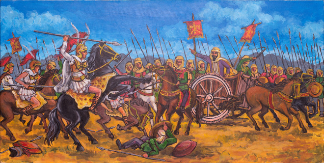 Triển lãm tranh lịch sử "10 trận chiến nổi tiếng thế giới" ảnh 1