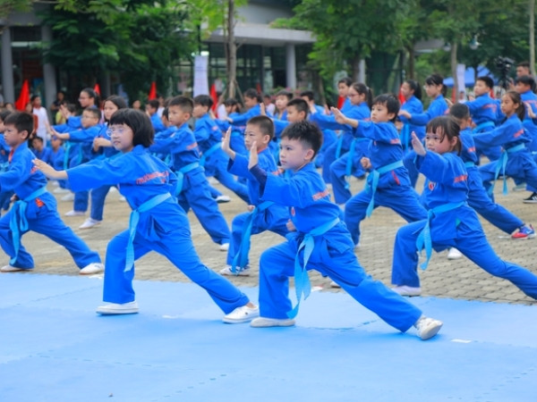 Tổ chức giáo dục FPT lập kỷ lục đồng diễn võ thuật lớn nhất Việt Nam ảnh 1