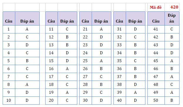 Gợi ý đáp án môn Ngoại ngữ Kỳ thi tốt nghiệp trung học phổ thông ảnh 3