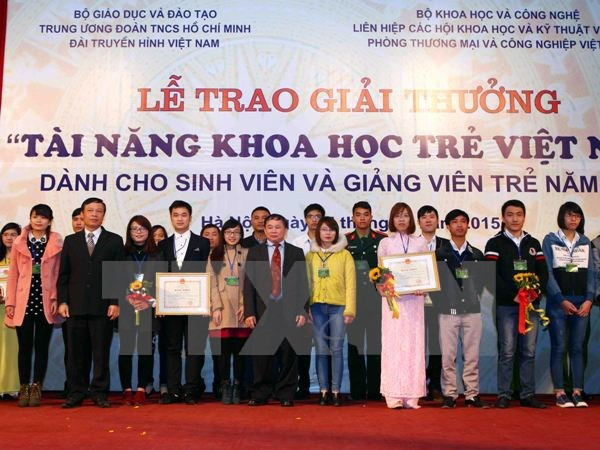 Tạm dừng xét giải thưởng Tài năng khoa học trẻ Việt Nam năm 2015 ảnh 1