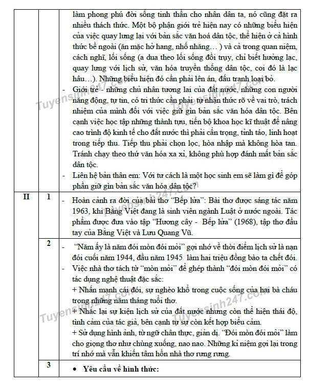 Gợi ý lời giải đề thi môn Ngữ văn vào lớp 10 của Hà Nội ảnh 4