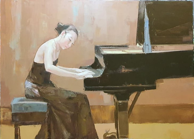 Triển lãm nhóm 'Đồng Hiện': Những trăn trở về xã hội hiện đại ảnh 8