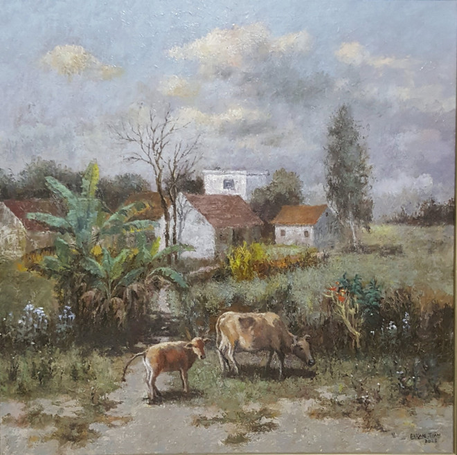 Triển lãm nhóm 'Đồng Hiện': Những trăn trở về xã hội hiện đại ảnh 3