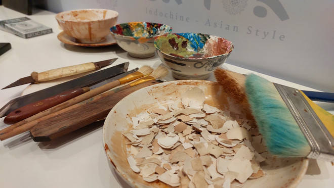 Chiêm ngưỡng tác phẩm phóng tác 'Trúc Lâm đại sỹ xuất sơn đồ' ảnh 9