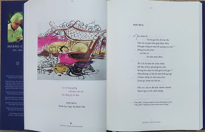 Hai cuốn sách về nhà thơ Hoàng Cầm: 100 ngọn nến mừng sinh nhật thi sỹ ảnh 1