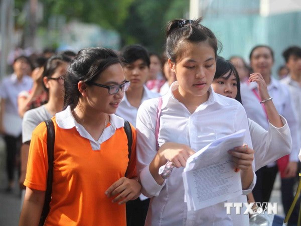 Nhiều trường đại học chọn phương án chờ Đại học Quốc gia Hà Nội đi "tiên phong" trong bài thi đánh giá năng lực. (Ảnh: TTXVN) "Chúng tôi không mạo hiểm, Đại học Quốc gia Hà Nội cứ tiên phong" ảnh 2