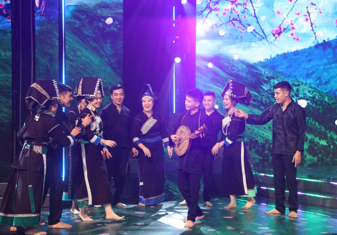 Chương trình tôn vinh văn hóa vùng miền. (Ảnh: VTV) Chương trình nghệ thuật Giao thừa lấy cảm hứng từ văn hóa vùng miền ảnh 6