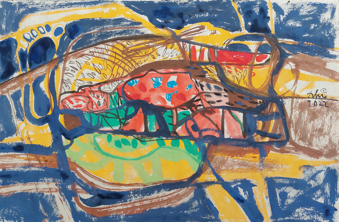 'Âm không' của họa sỹ Bình Nhi: Hoa sen Việt nở trên đất Phật Nepal ảnh 8