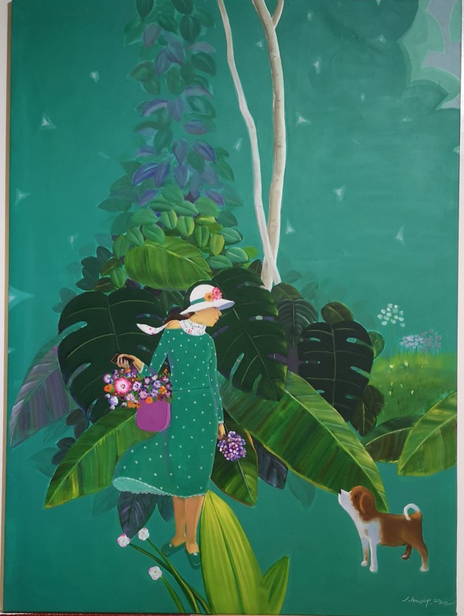 'Hội tụ tinh hoa mỹ thuật Việt-Hàn': Cuộc 'đối thoại' đầy màu sắc ảnh 4