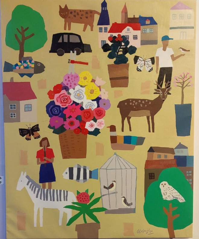 'Hội tụ tinh hoa mỹ thuật Việt-Hàn': Cuộc 'đối thoại' đầy màu sắc ảnh 7