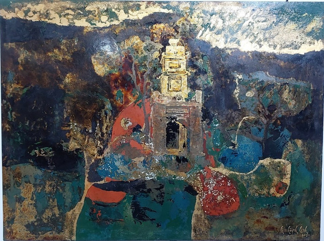 'Hội tụ tinh hoa mỹ thuật Việt-Hàn': Cuộc 'đối thoại' đầy màu sắc ảnh 3