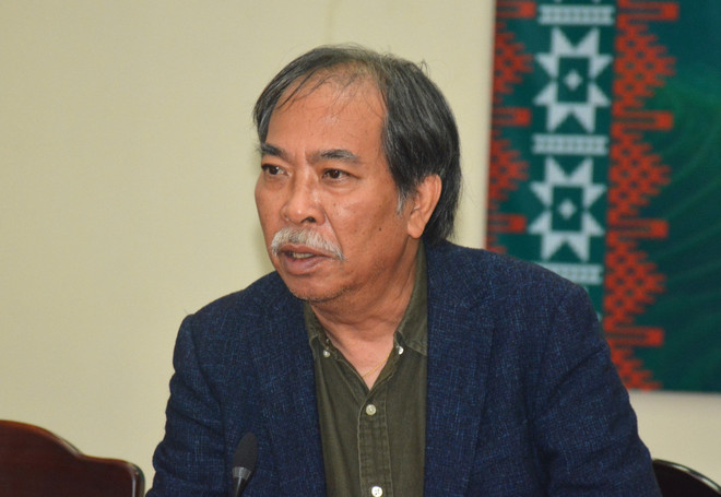 Nhà thơ Nguyễn Quang Thiều, Chủ tịch Hội Nhà văn Việt Nam. (Ảnh: PV/Vietnam+) nguyenquangthieu.jpg