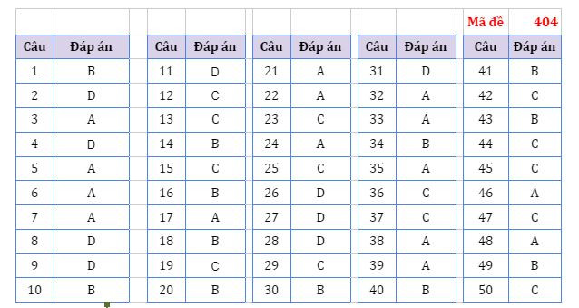 Gợi ý đáp án môn Ngoại ngữ Kỳ thi tốt nghiệp trung học phổ thông ảnh 5