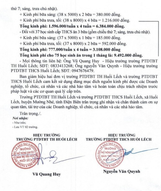 Hiệu trưởng viết tâm thư "xin cơm" nuôi học trò nội trú cuối tuần ảnh 7