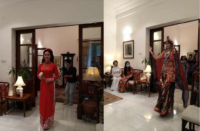 Điểm tương đồng trong trang phục truyền thống phụ nữ Việt Nam-Ấn Độ ảnh 1