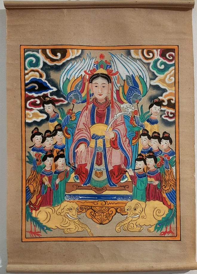 Phát huy giá trị tranh Hàng Trống bằng thử nghiệm trên sơn mài và lụa ảnh 4