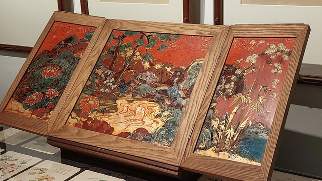 Phát huy giá trị tranh Hàng Trống bằng thử nghiệm trên sơn mài và lụa ảnh 11