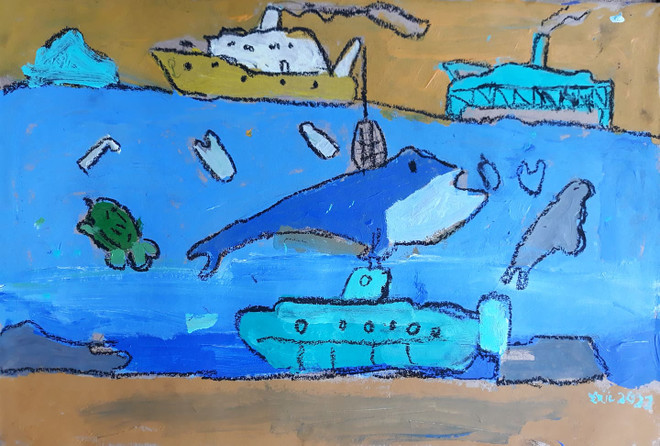 Tiễn Tí đón Sửu 'khoe' 80 tác phẩm phác họa về 'đầu cơ nghiệp' ảnh 8