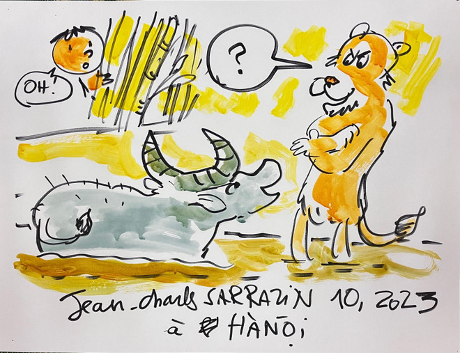 Họa sỹ Pháp Sarrazin và 'duyên nợ' gần 40 năm với văn hóa Việt Nam ảnh 4