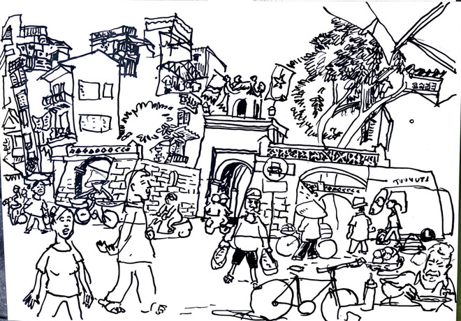 Họa sỹ Pháp Sarrazin và 'duyên nợ' gần 40 năm với văn hóa Việt Nam ảnh 1