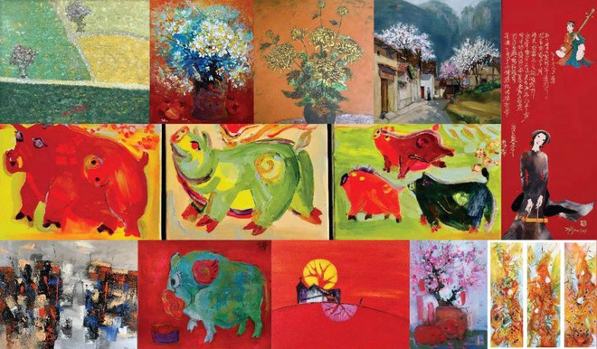 Tranh con giáp: Cuộc chuyển mình từ những sáng tác làm quà tặng ảnh 1