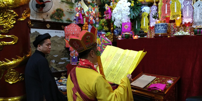 Tết Thượng nguyên Đền Dâu: Không gian thiêng để thực hành hát văn ảnh 5