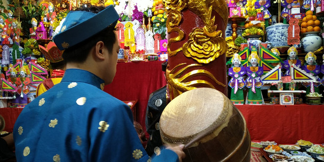 Tết Thượng nguyên Đền Dâu: Không gian thiêng để thực hành hát văn ảnh 6