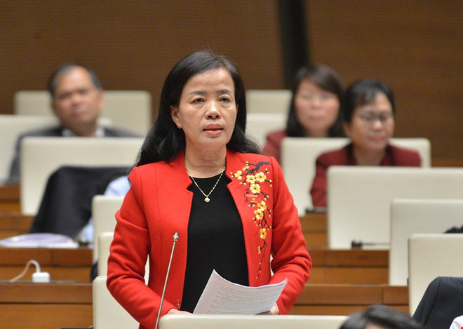 Đại biểu Nguyễn Thị Kim Thúy (tỉnh Quảng Nam). (Ảnh: PV/Vietnam+) Đại biểu bày tỏ sự tin tưởng, kỳ vọng ở tân Chủ tịch Quốc hội khoá XV ảnh 3
