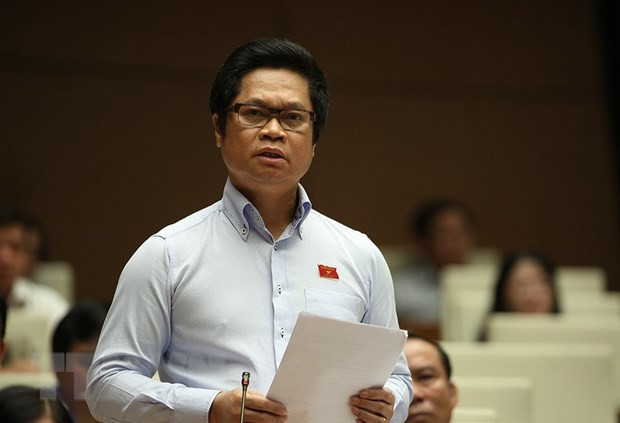 Đại biểu Quốc hội tỉnh Thái Bình Vũ Tiến Lộc. (Ảnh: Dương Giang/TTXVN) Đại biểu bày tỏ sự tin tưởng, kỳ vọng ở tân Chủ tịch Quốc hội khoá XV ảnh 2