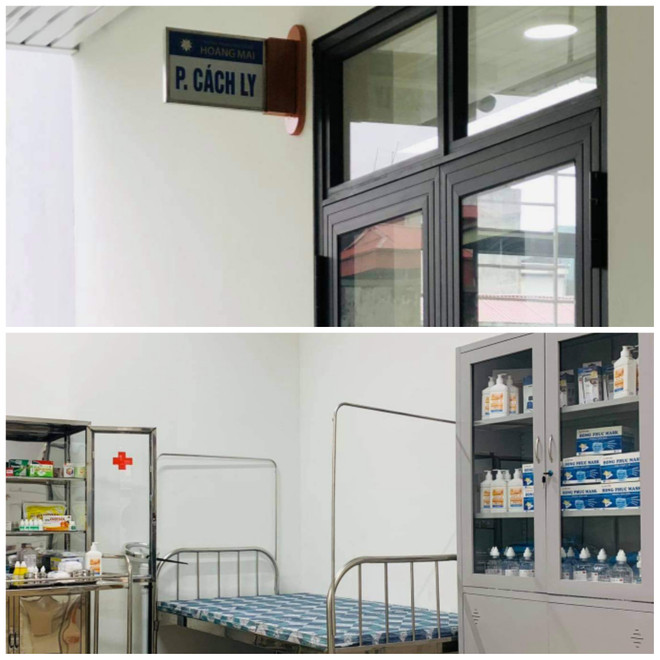 Phòng cách ly và phòng y tế của THCS Hoàng Mai được chuẩn bị kỹ lưỡng. (Ảnh: Vietnam+) Hà Nội: Các cơ sở giáo dục lên phương án sẵn sàng đón học sinh ảnh 3
