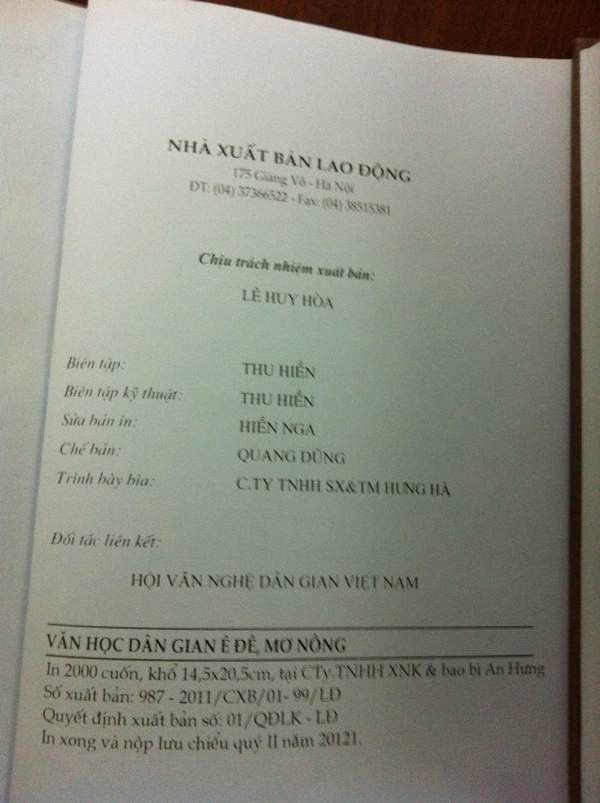 Sai sót “hài hước” ở cuốn sách phổ biến tài sản văn hóa dân gian ảnh 3