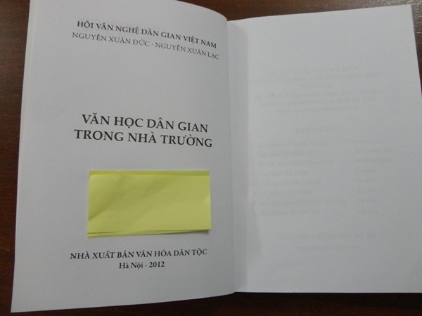 Sai sót “hài hước” ở cuốn sách phổ biến tài sản văn hóa dân gian ảnh 4