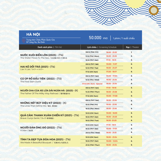 Loạt phim Nhật Bản đặc sắc ‘đổ bộ’ 4 thành phố lớn tại Việt Nam ảnh 6