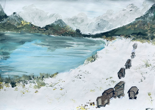 'Thơ đi sứ' sống động trong tranh màu nước của họa sỹ 17 tuổi ảnh 5