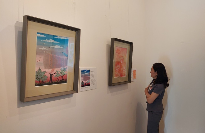 'Thơ đi sứ' sống động trong tranh màu nước của họa sỹ 17 tuổi ảnh 2