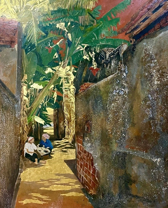 Tác phẩm “Trưa hè” của hoạ sỹ Chu Cường. chucuong.jpg