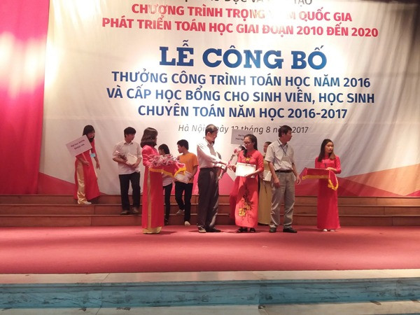 Thưởng 2,57 tỷ đồng cho 85 công trình toán học năm 2016 ảnh 1