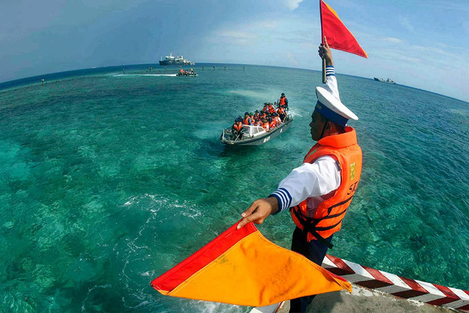 Sắc màu Trường Sa. (Ảnh: Dư Hải) Hình ảnh kể chuyện “Có một Trường Sa trong lòng Hà Nội” ảnh 10