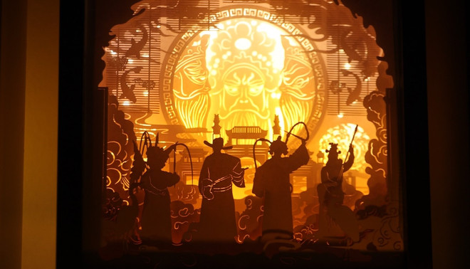 Bạn trẻ 9X làm đèn nghệ thuật tôn vinh cổ phục và cảnh đẹp Việt Nam ảnh 4